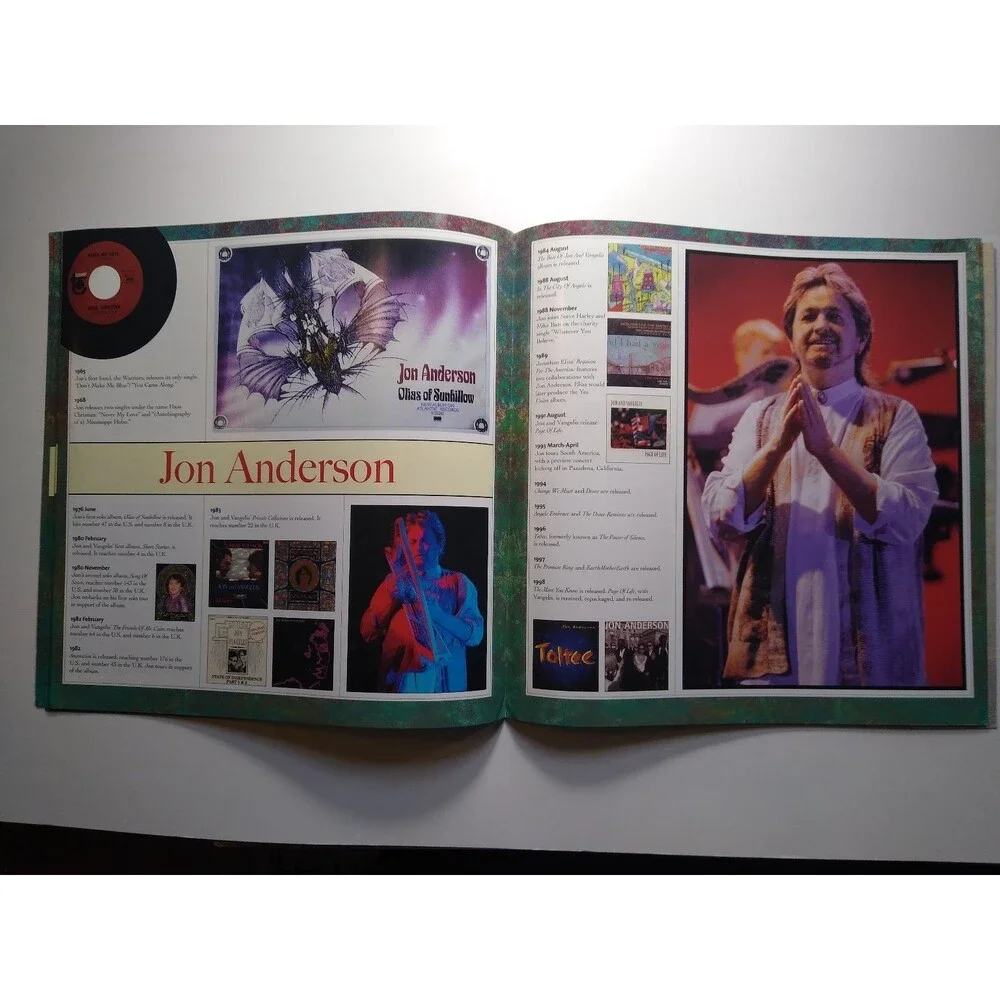 Yes Masterworks Band History Tour Booklet Liner Notes Jon Anderson Steve Howe